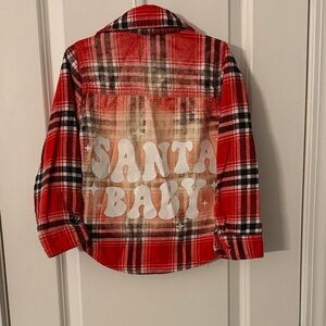 OshKosh B'gosh upcycled Red Plaid Button Down Shirt